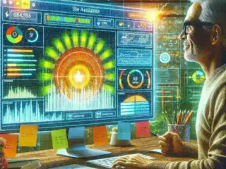 "Website uptime monitor displaying real-time availability statistics and performance metrics for optimal site management in a comprehensive guide for website owners."