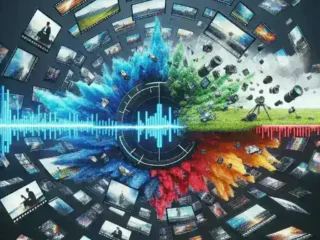 "Video editing interface displaying multiple video sources merged into a single timeline, illustrating techniques from the article 'How to Merge Multiple Video Sources in One Timeline: A Complete Guide for Video Editors' for seamless editing."