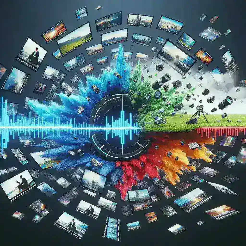 "Video editing interface displaying multiple video sources merged into a single timeline, illustrating techniques from the article 'How to Merge Multiple Video Sources in One Timeline: A Complete Guide for Video Editors' for seamless editing."